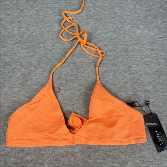 TAVIK Women’s Summer Day Dreamer Ribbed Top Orange Size XS Reversible NWT - Picture 5 of 9